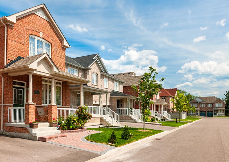 Neighborhood representing residential security guard services from SecureOne Inc.